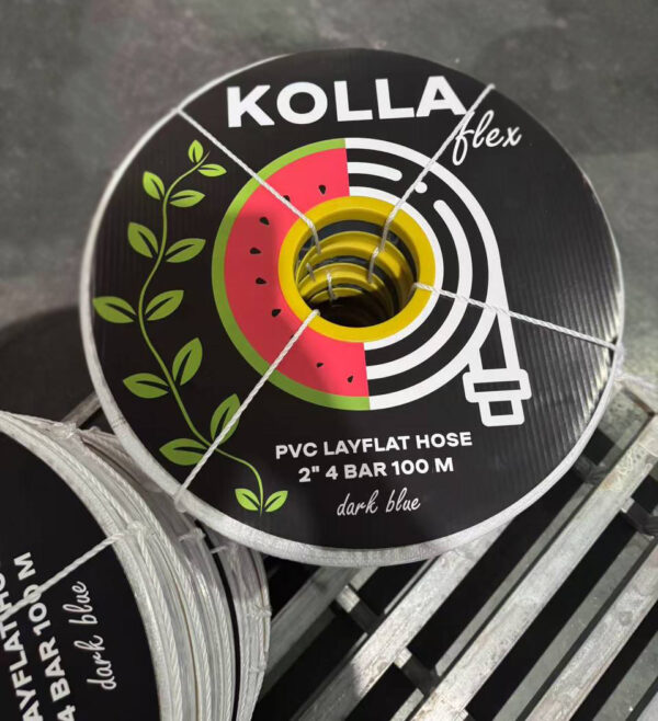 Лейфлет KOLLA Flex PVC Layflat Hose 6" 6bar 50м 68kg - Зображення 2
