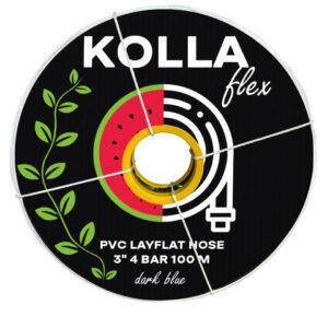Лейфлет KOLLA Flex PVC Layflat Hose 3" 4bar/*bar 100м 37kg