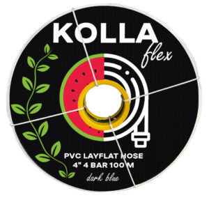 Лейфлет KOLLA Flex PVC Layflat Hose 4" 4bar/*bar 100м 58kg