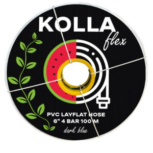 Лейфлет KOLLA Flex PVC Layflat Hose 6" 4bar/*bar 100м 92kg